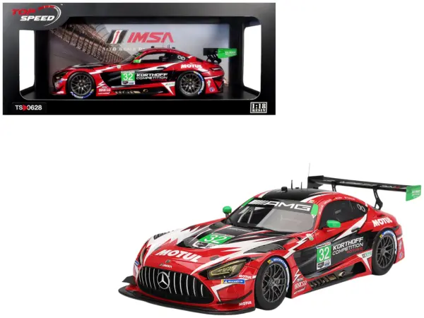 Mercedes-AMG GT3 EVO #32 Maximilian Gotz - Kenton Koch - Seth Lucas - Daniel Morad "Korthoff Competition Motors" IMSA "24 Hours of Daytona" (2025) 1/18 Model Car by Top Speed #1