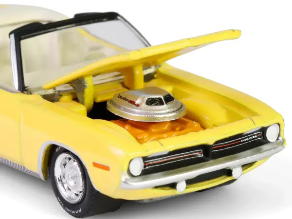 1970 Plymouth 'Cuda Convertible Yellow "Barrett-Jackson" Series 15 1/64 Diecast Model Car by Greenlight #2