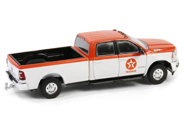 2023 Ram 2500 Pickup Truck "Texaco" Orange and White "Texaco Special Edition" Series 1 1/64 Diecast Model Car by Greenlight #3