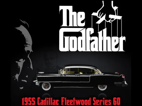 1955 Cadillac Fleetwood Series 60 Special Black "The Godfather" (1972) Movie 1/18 Diecast Model Car by Greenlight #4