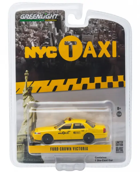 Ford Crown Victoria Yellow "NYC Taxi" (New York City) 1/64 Diecast Model Car by Greenlight #2