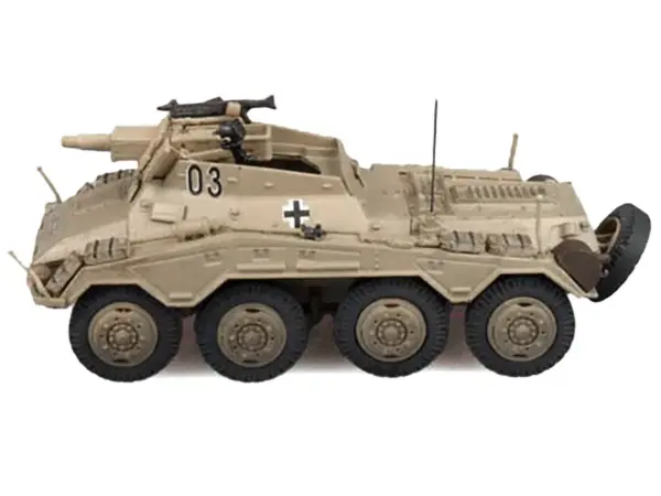 Sd.Kfz. 234/3 Armored Vehicle "#0 3rd Panzer Division Hungary" (1945) German Army 1/72 Diecast Model by Panzerstahl #2