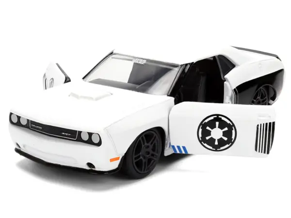 2012 Dodge Challenger SRT8 "Stormtrooper" Livery White with Graphics "Star Wars" Franchise "Hollywood Rides" Series 1/32 Diecast Model Car by Jada #2