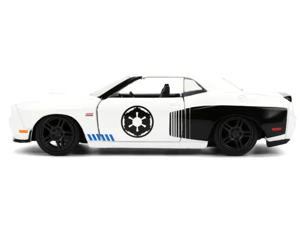 2012 Dodge Challenger SRT8 "Stormtrooper" Livery White with Graphics "Star Wars" Franchise "Hollywood Rides" Series 1/32 Diecast Model Car by Jada #3