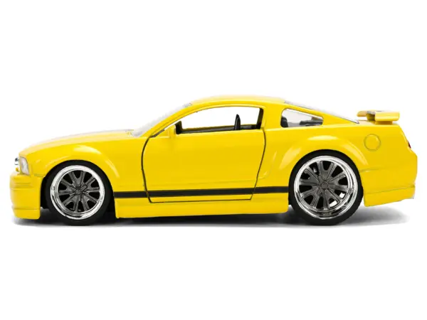 2006 Ford Mustang GT Yellow with Black Stripes "Fast & Furious 25 Years" Series 1/32 Diecast Model Car by Jada #3