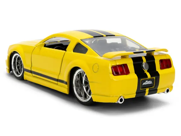 2006 Ford Mustang GT Yellow with Black Stripes "Fast & Furious 25 Years" Series 1/32 Diecast Model Car by Jada #5