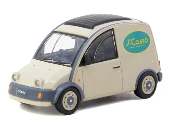 Nissan S-Cargo Van RHD (Right Hand Drive) "Presentation" Beige with Tarmac Cards "Global64" Series 1/64 Diecast Model Car by Tarmac Works #2