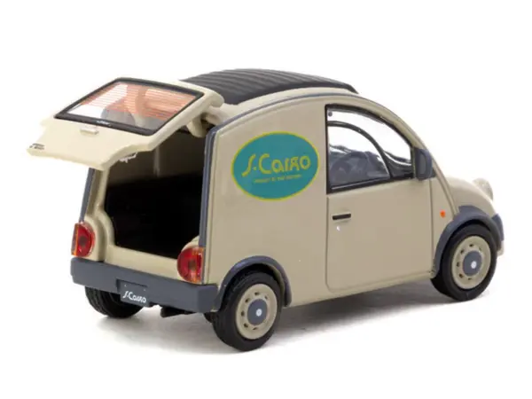 Nissan S-Cargo Van RHD (Right Hand Drive) "Presentation" Beige with Tarmac Cards "Global64" Series 1/64 Diecast Model Car by Tarmac Works #3