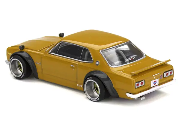 Nissan Skyline 2000GT-R (KPGC10) RHD (Right Hand Drive) "Kaido Street V2" Yellow (Designed by Jun Imai) "Kaido House" Special 1/64 Diecast Model Car by Mini GT #5