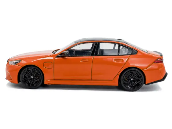 2024 BMW M5 Sedan Fire Orange III with Black Top 1/43 Diecast Model Car by Solido #2