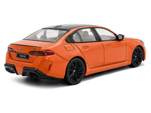 2024 BMW M5 Sedan Fire Orange III with Black Top 1/43 Diecast Model Car by Solido #3