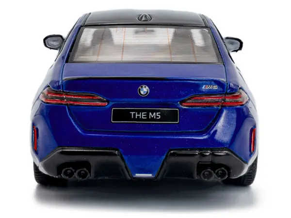 2024 BMW M5 Sedan Marina Bay Blue Metallic with Black Top 1/43 Diecast Model Car by Solido #5