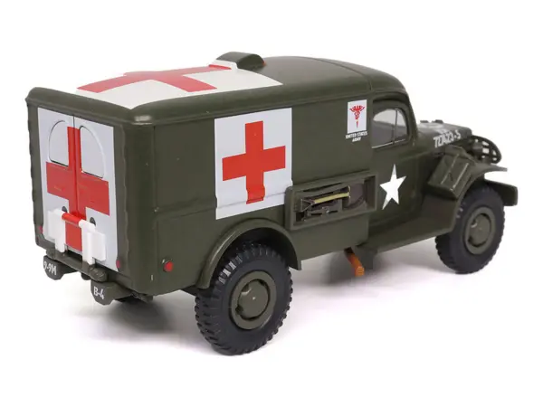 Dodge WC54 Ambulance Olive Drab "United States Army" 1/43 Diecast Model by Militaria Die Cast #3