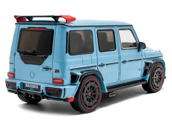 2021 Brabus Rocket 900 China Blue with Black Hood 1/43 Diecast Model Car by Solido #3