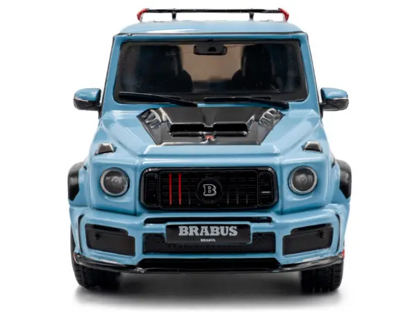 2021 Brabus Rocket 900 China Blue with Black Hood 1/43 Diecast Model Car by Solido #4