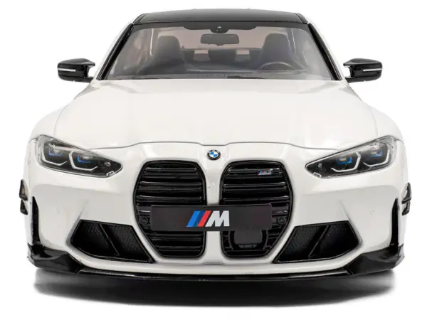 2024 BMW M3 Competition Alpine White with Carbon Top 1/18 Diecast Model Car by Solido #5