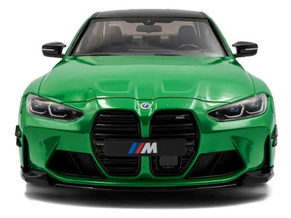 2024 BMW M3 Competition Signal Green with Carbon Top 1/18 Diecast Model Car by Solido #5
