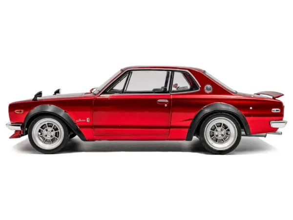 1970 Nissan Skyline (C10) Hakosuka RHD (Right Hand Drive) Red Metallic 1/18 Diecast Model Car by Solido #3