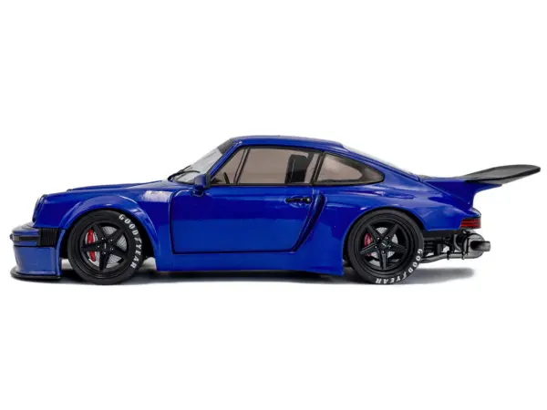 2024 Porsche 911 KS-R by Khyzyl Saleem Dark Blue Metallic 1/18 Diecast Model Car by Solido #3