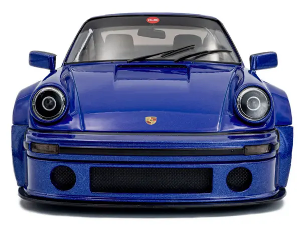 2024 Porsche 911 KS-R by Khyzyl Saleem Dark Blue Metallic 1/18 Diecast Model Car by Solido #5