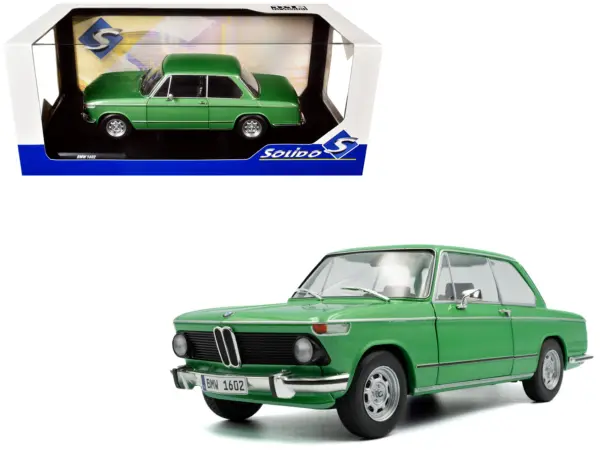 1971 BMW 1602 Taiga Green Metallic 1/18 Diecast Model Car by Solido #1