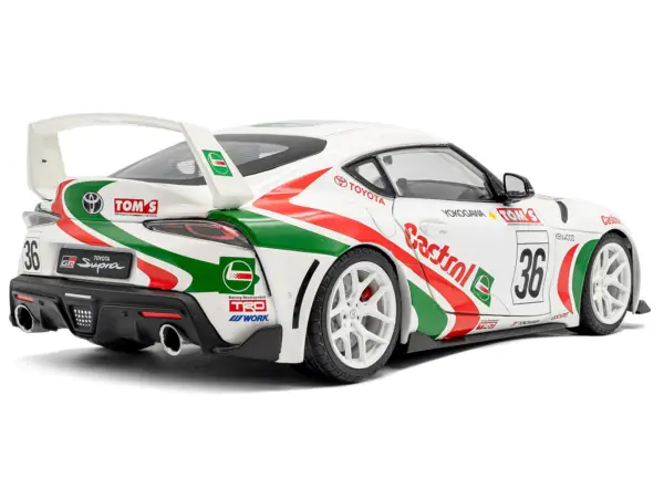 2024 Toyota GR Supra #36 "Toyota Racing Tribute" White with Green and Red Graphics 1/18 Diecast Model Car by Solido #4