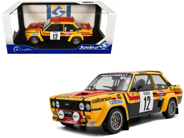 Fiat 131 Abarth #12 Michele Mouton - Annie Arrii "Rallye de Monte-Carlo" (1980) "Competition" Series 1/18 Diecast Model Car by Solido #1