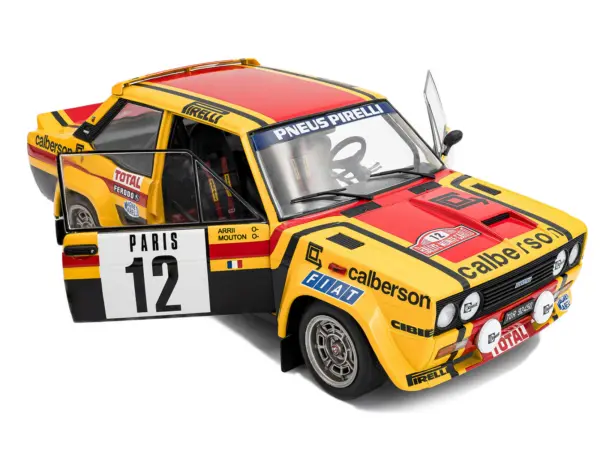 Fiat 131 Abarth #12 Michele Mouton - Annie Arrii "Rallye de Monte-Carlo" (1980) "Competition" Series 1/18 Diecast Model Car by Solido #2