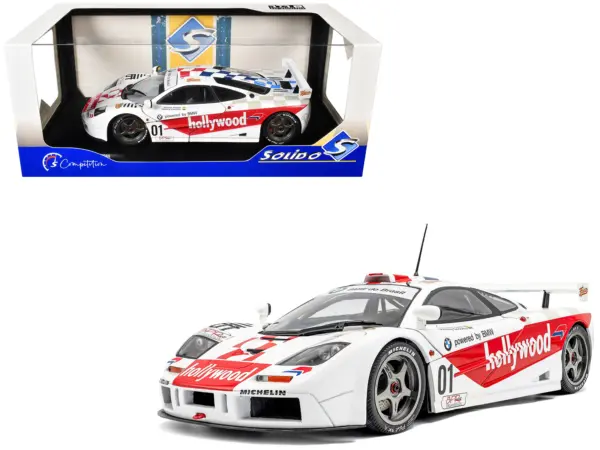 McLaren F1 GTR Short Tail #01 Nelson Piquet - Johnny Cecotto Winner "2 Hours of Brasilia" (1996) "Competition" Series 1/18 Diecast Model Car by Solido #1