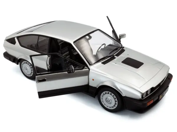 1984 Alfa Romeo GTV6 Silver Metallic 1/18 Diecast Model Car by Solido #2