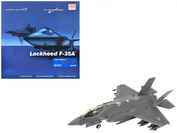 Lockheed Martin F-35A Lightning II Aircraft "5345 354th Operations Group Eielson Air Force Base Alaska" (2020s) United States Air Force "Air Power Series" 1/72 Diecast Model by Hobby Master #1