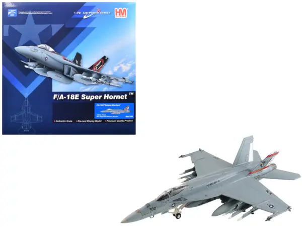 Boeing F/A-18E Super Hornet Fighter Aircraft "168910 Golden Warriors VFA-87 Operation Inherent Resolve" (2017) United States Navy "Air Power Series" 1/72 Diecast Model by Hobby Master #1
