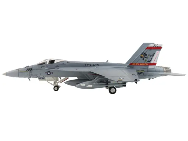 Boeing F/A-18E Super Hornet Fighter Aircraft "168910 Golden Warriors VFA-87 Operation Inherent Resolve" (2017) United States Navy "Air Power Series" 1/72 Diecast Model by Hobby Master #2