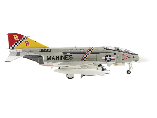 McDonnell Douglas F-4J Phantom II Fighter-Bomber Aircraft "153893 VMFA-312 Checkerboards" (1976) United States Marine Corps "Air Power Series" 1/72 Diecast Model by Hobby Master #2
