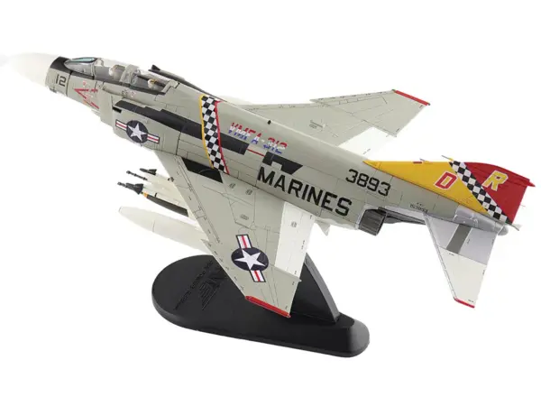 McDonnell Douglas F-4J Phantom II Fighter-Bomber Aircraft "153893 VMFA-312 Checkerboards" (1976) United States Marine Corps "Air Power Series" 1/72 Diecast Model by Hobby Master #5