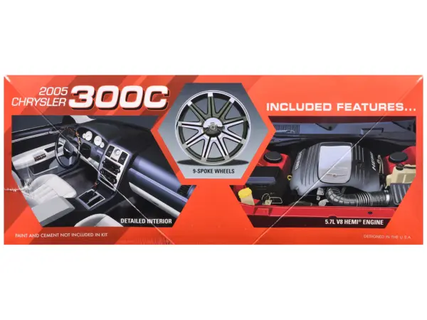 Skill 2 Model Kit 2005 Chrysler 300C 1/25 Scale Model by AMT #2