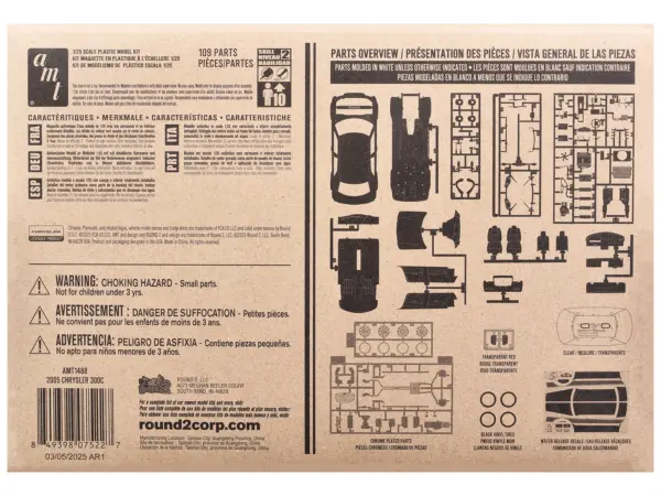 Skill 2 Model Kit 2005 Chrysler 300C 1/25 Scale Model by AMT #4