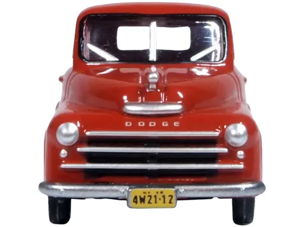 1948 Dodge B-1B Pickup Truck Red 1/87 (HO) Scale Diecast Model Car by Oxford Diecast #3