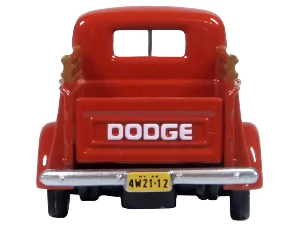 1948 Dodge B-1B Pickup Truck Red 1/87 (HO) Scale Diecast Model Car by Oxford Diecast #4