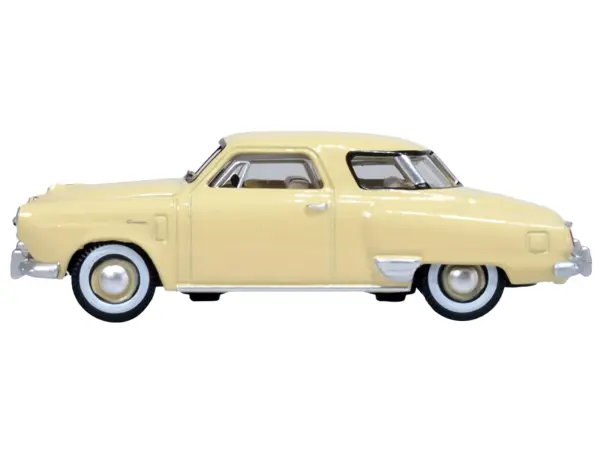 1950 Studebaker Champion Starlight Coupe Tulip Cream 1/87 (HO) Scale Diecast Model Car by Oxford Diecast #2