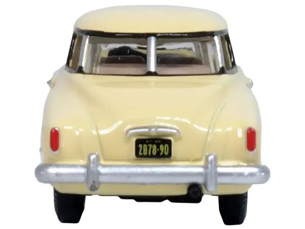 1950 Studebaker Champion Starlight Coupe Tulip Cream 1/87 (HO) Scale Diecast Model Car by Oxford Diecast #4