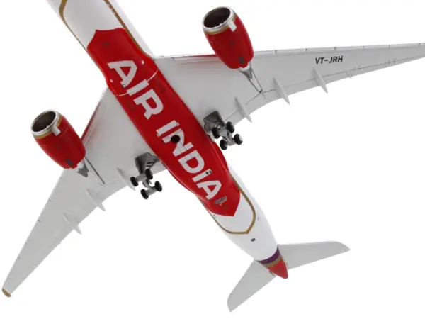 Airbus A350-900 Commercial Aircraft "Air India" (VT-JRH) White with Tail Graphics 1/400 Diecast Model Airplane by GeminiJets #3