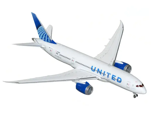 Boeing 787-8 Commercial Aircraft "United Airlines" (N26902) White with Blue Tail 1/400 Diecast Model Airplane by GeminiJets #2
