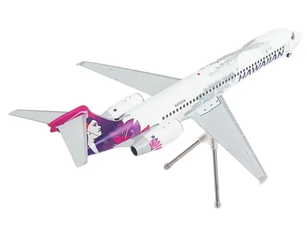 Boeing 717-200 Commercial Aircraft "Hawaiian Airlines" (N492HA) White with Purple Tail Graphics "Gemini 200" Series 1/200 Diecast Model Airplane by GeminiJets #3