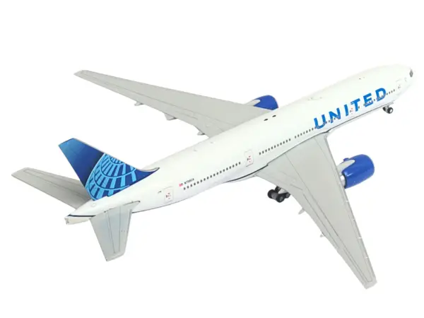 Boeing 777-200ER Commercial Aircraft "United Airlines" (N798UA) White with Blue Tail 1/400 Diecast Model Airplane by GeminiJets #3