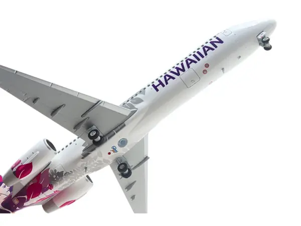 Boeing 717-200 Commercial Aircraft "Hawaiian Airlines" (N492HA) White with Purple Tail Graphics "Gemini 200" Series 1/200 Diecast Model Airplane by GeminiJets #5