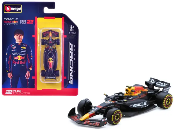 Red Bull Racing RB21 #22 Yuki Tsunoda Formula One F1 World Championship (2025) "Formula Racing" Series 1/64 Diecast Model Car by Bburago #1
