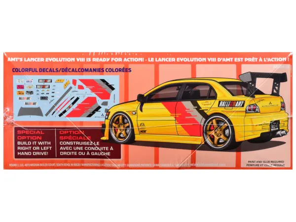 Skill 2 Model Kit 1995 Mitsubishi Lancer Evolution VIII 1/25 Scale Model by AMT #3