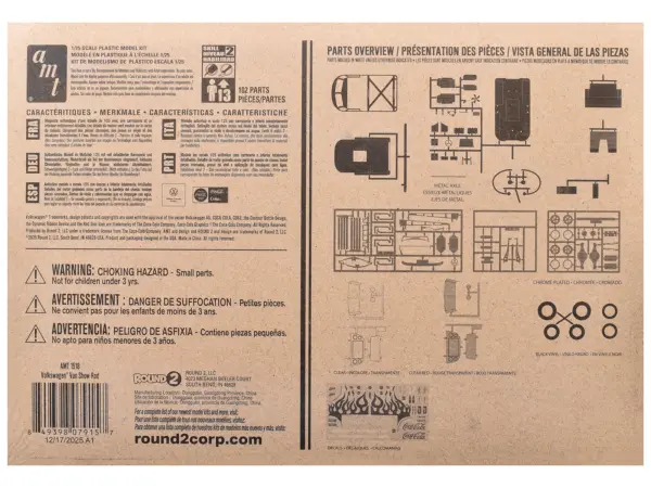 Skill 2 Model Kit Volkswagen Van Show Rod "Coca-Cola" 1/25 Scale Model by AMT #3