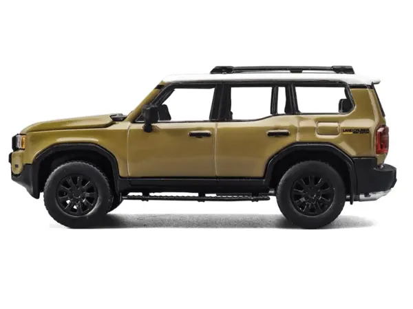 Toyota Land Cruiser 250 Sand with White Top 1/64 Diecast Model Car by Trends Hobby #3